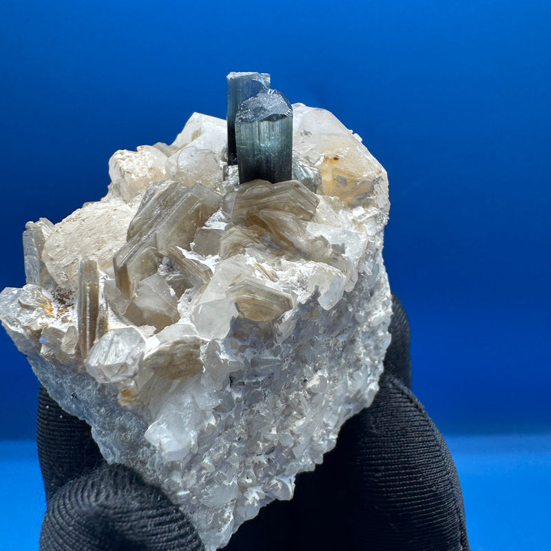 Blue Cap Tourmaline Speicmen - 102g