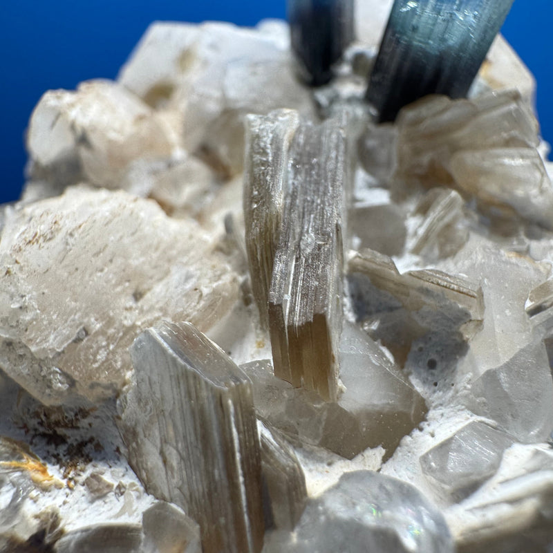 Blue Cap Tourmaline Speicmen - 102g