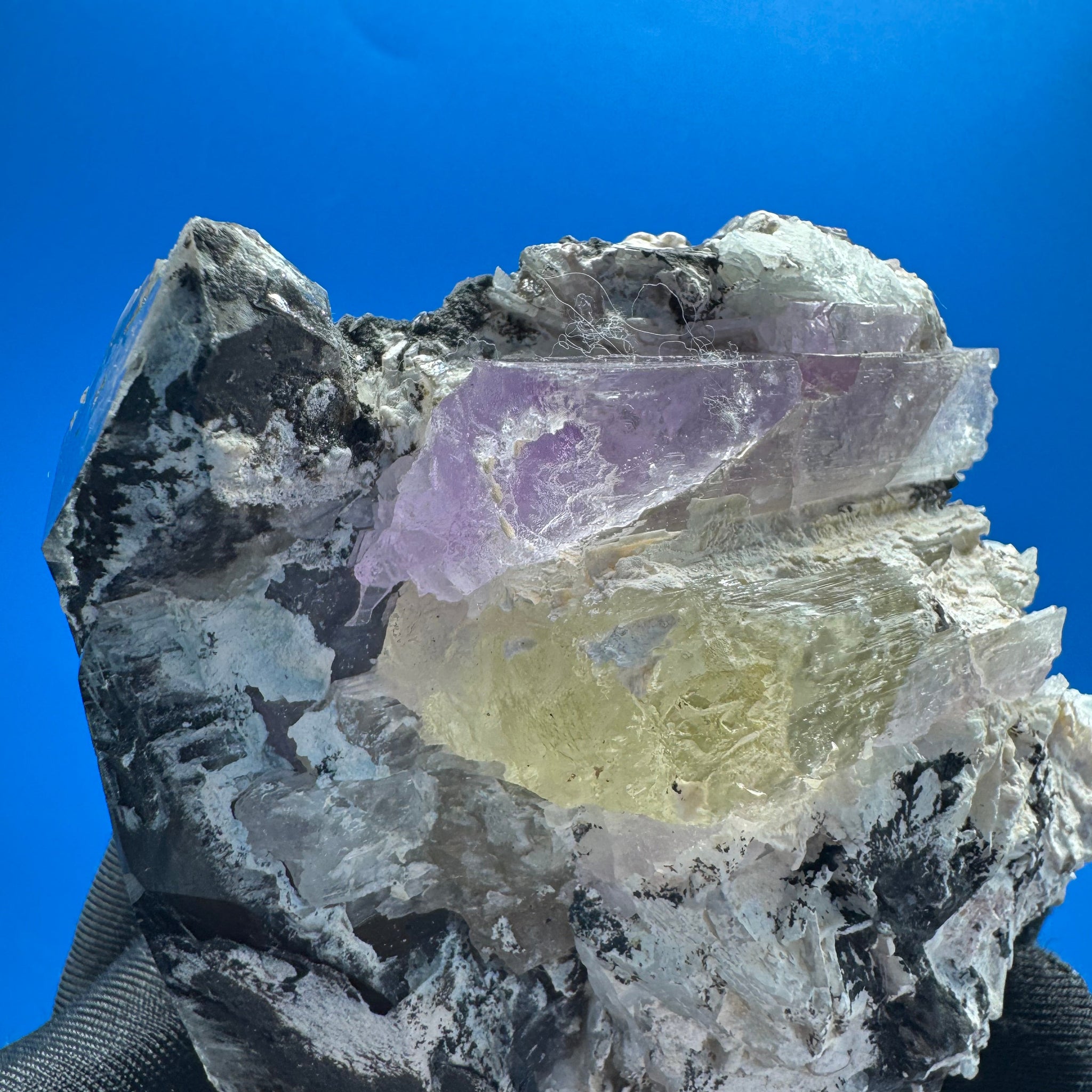 Kunzite and Smoky Quartz Specimen - 359g