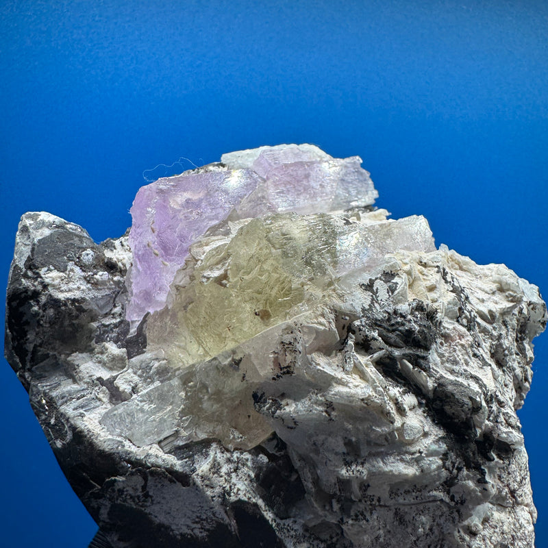 Kunzite and Smoky Quartz Specimen - 359g