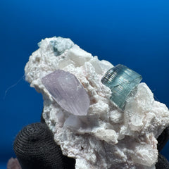 Kunzite and Tourmaline Specimen - 132g
