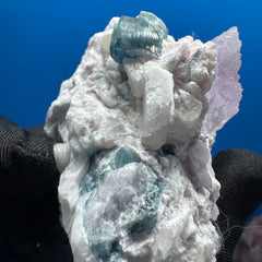 Kunzite and Tourmaline Specimen - 132g
