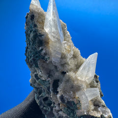 Dogtooth Calcite and Okenite Specimen - 49g