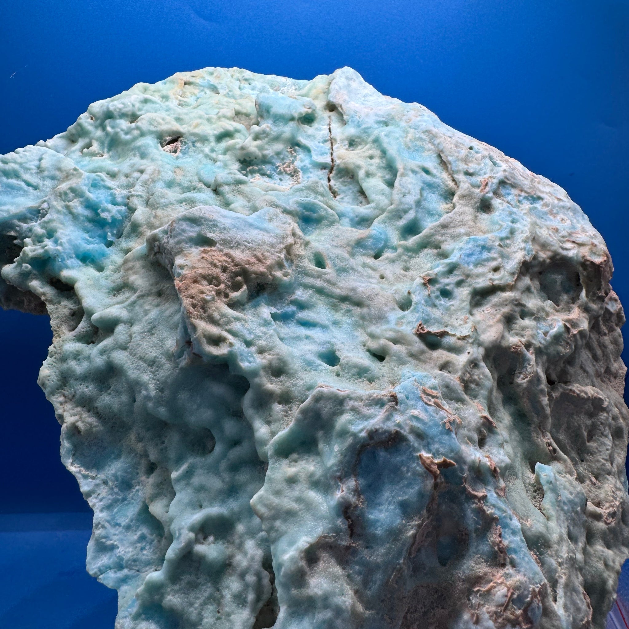 Blue Aragonite Specimen - 3577g