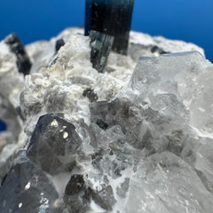 Blue Cap Tourmaline Specimen - 341g