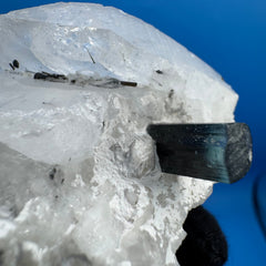 Blue Cap Tourmaline Specimen - 139g