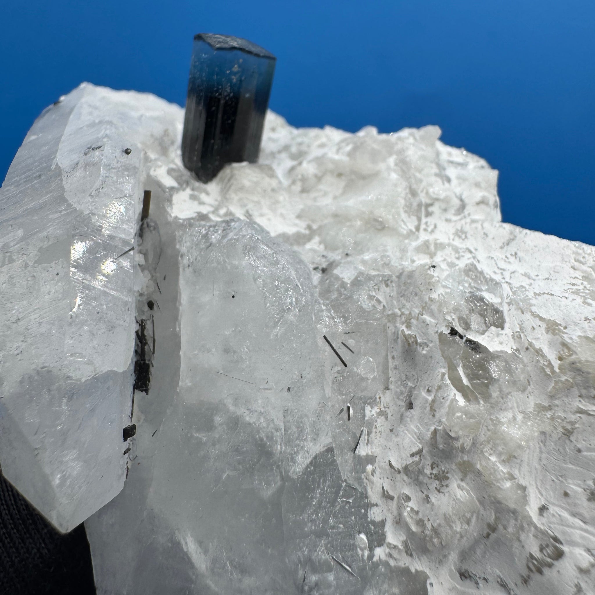 Blue Cap Tourmaline Specimen - 139g