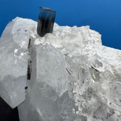 Blue Cap Tourmaline Specimen - 139g