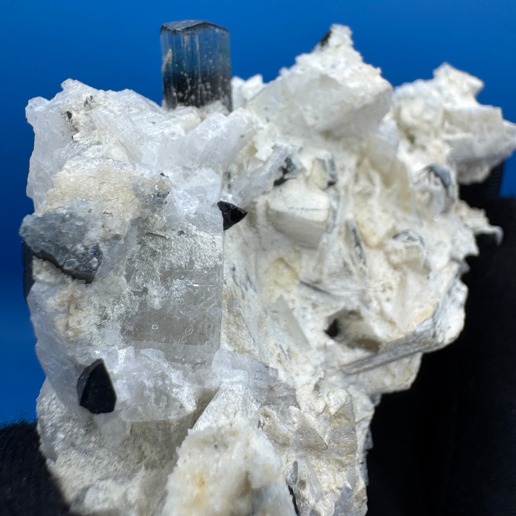 Blue Cap Tourmaline Specimen - 114g