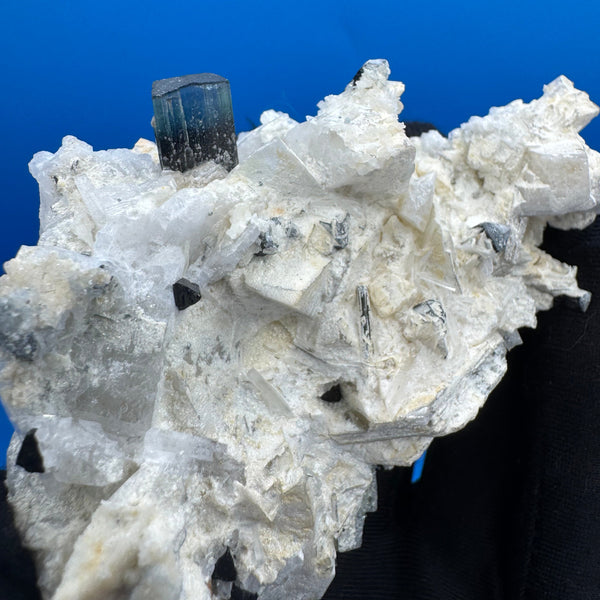 Blue Cap Tourmaline Specimen - 114g