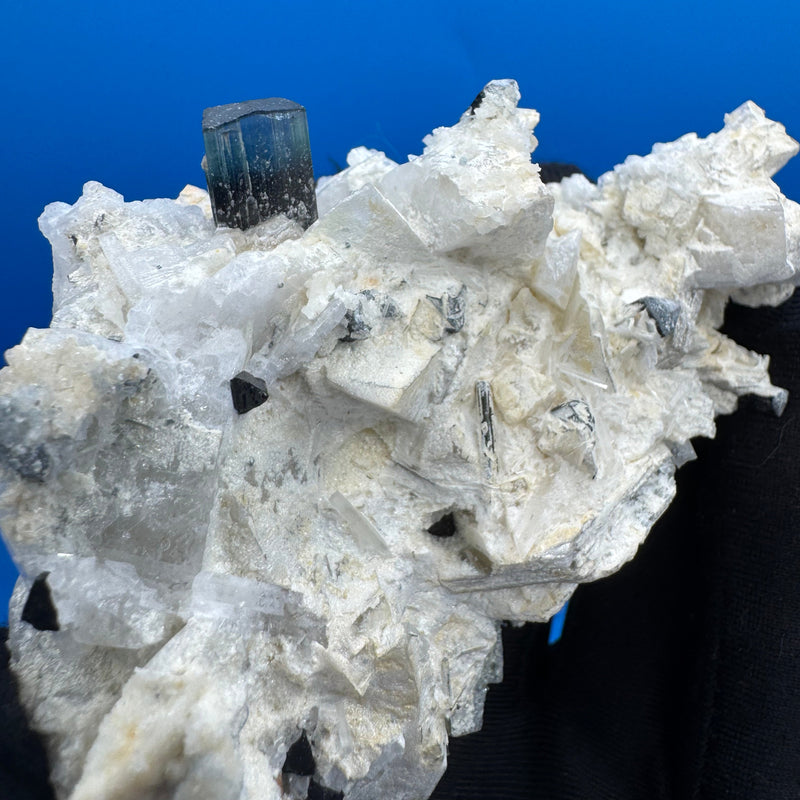 Blue Cap Tourmaline Specimen - 114g