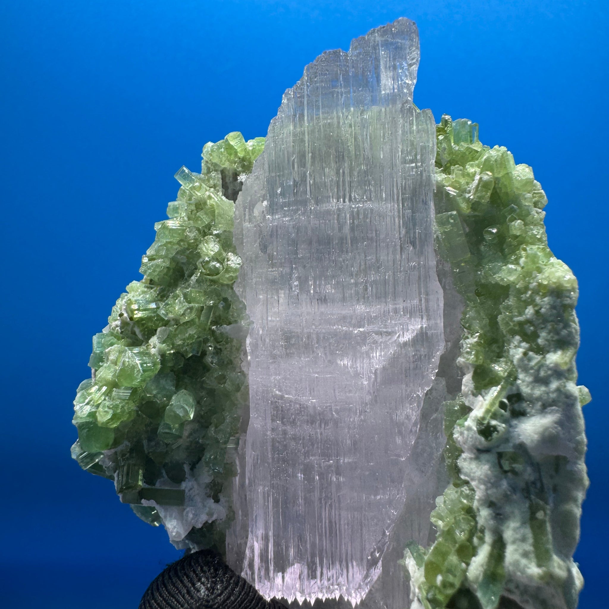 Kunzite and Tourmaline Specimen - 205g