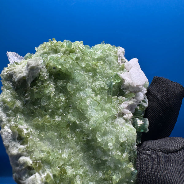 Kunzite and Tourmaline Specimen - 205g
