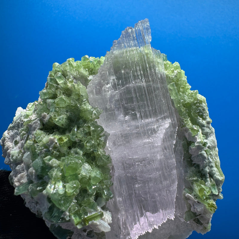 Kunzite and Tourmaline Specimen - 205g