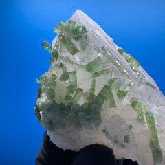 Green Tourmaline and Quartz Specimen - 322g