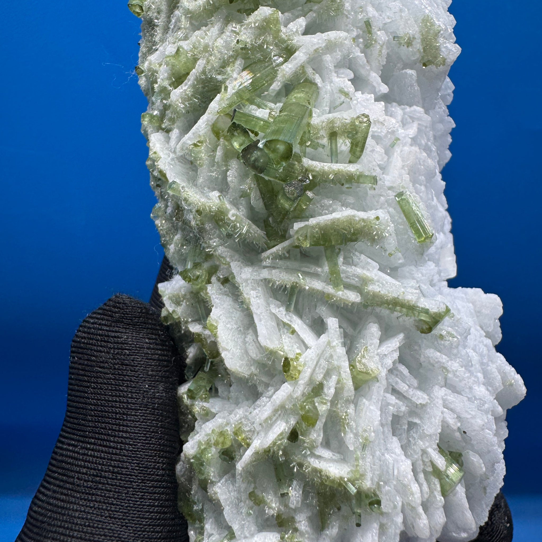Green Tourmaline and Clevelandite Specimen - 170g