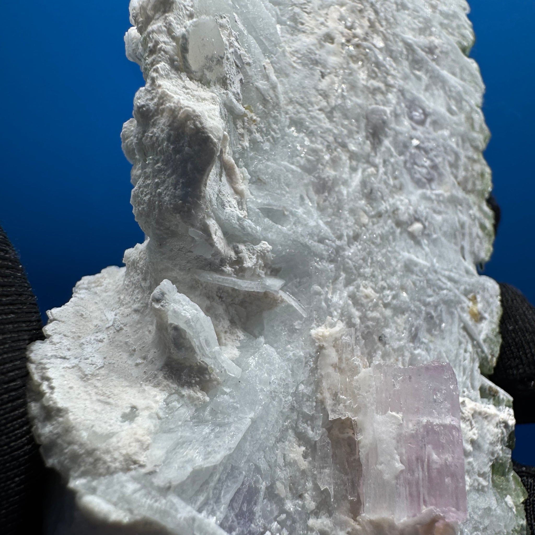 Green Tourmaline and Clevelandite Specimen - 170g