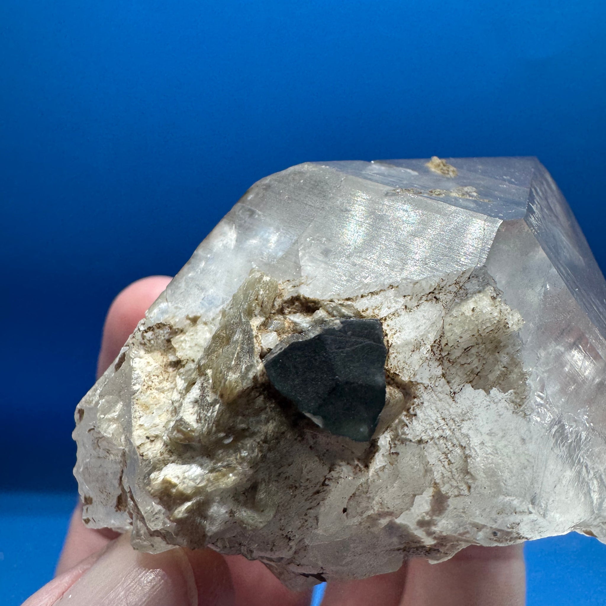 Tourmaline on Quartz Specimen - 171g