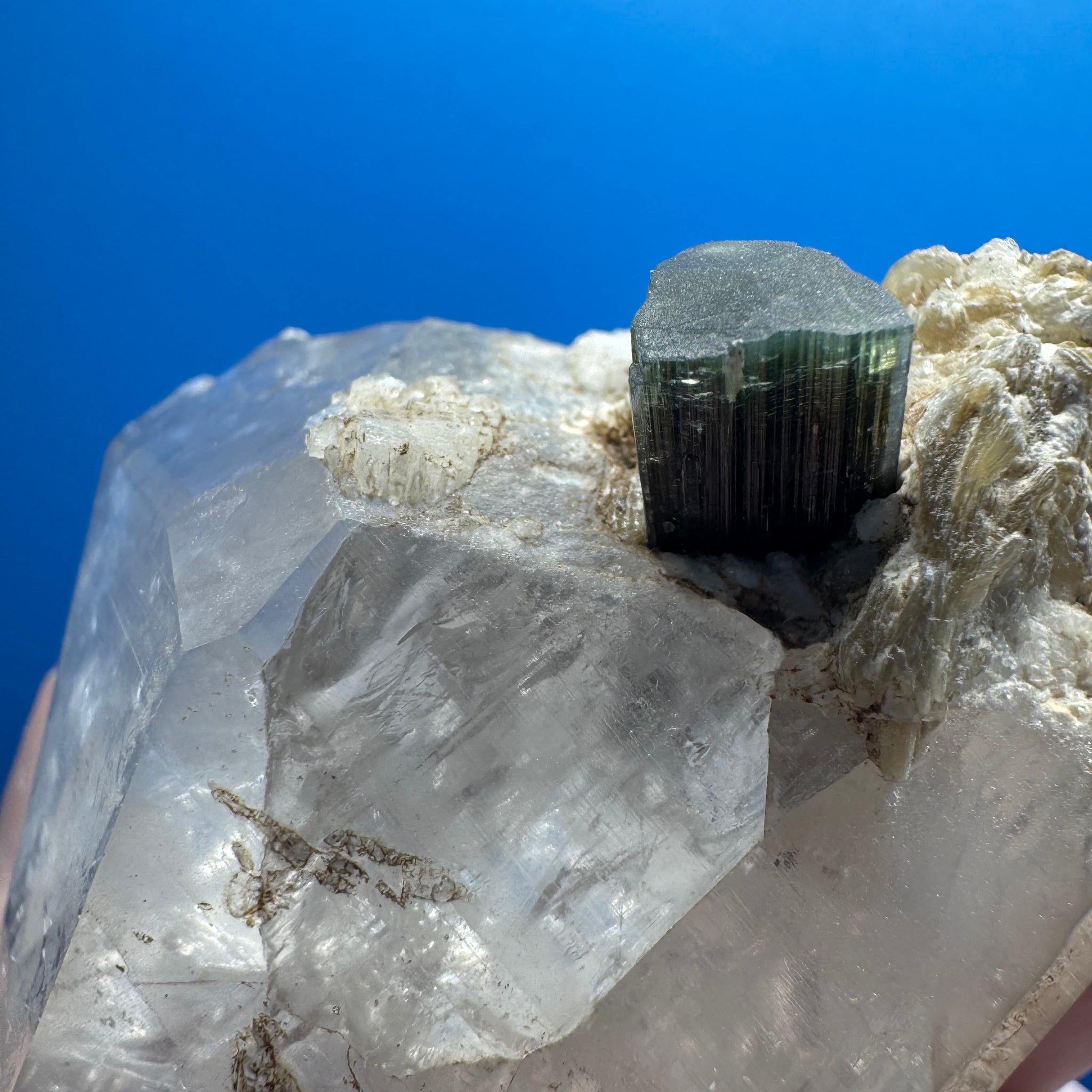 Tourmaline on Quartz Specimen - 171g