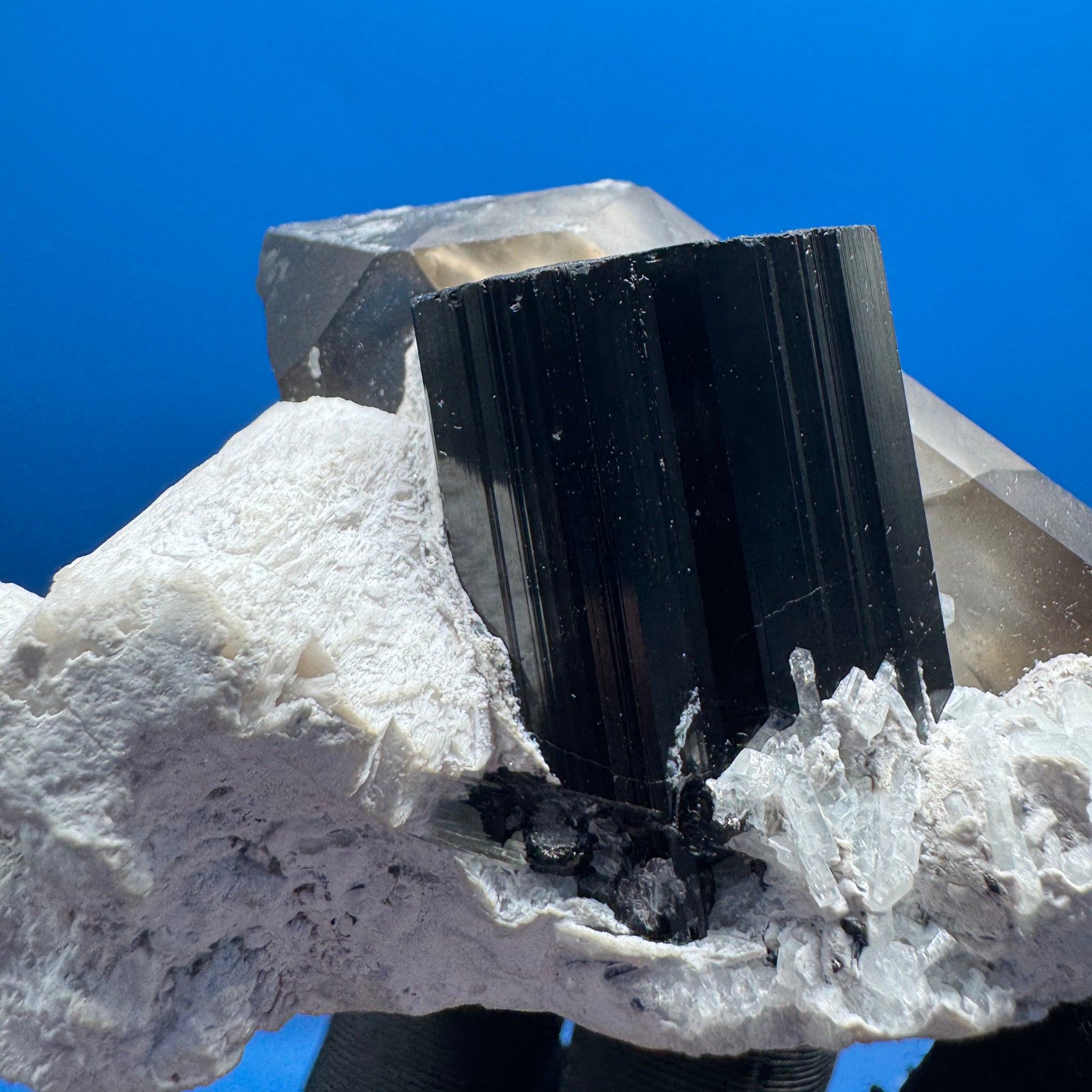 Black Tourmaline & Smoky Quartz - 183g