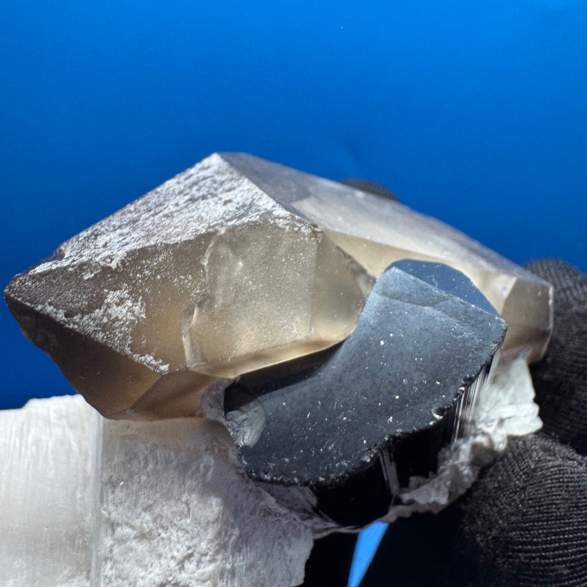 Black Tourmaline & Smoky Quartz - 183g