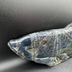 Labradorite Fish Carving - 2148g