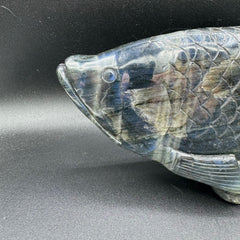 Labradorite Fish Carving - 2148g
