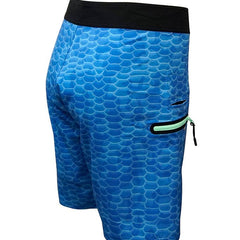 Men's Fish Scales Stretch Fishing Boardshort