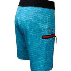 Men's Fish Scales Stretch Fishing Boardshort