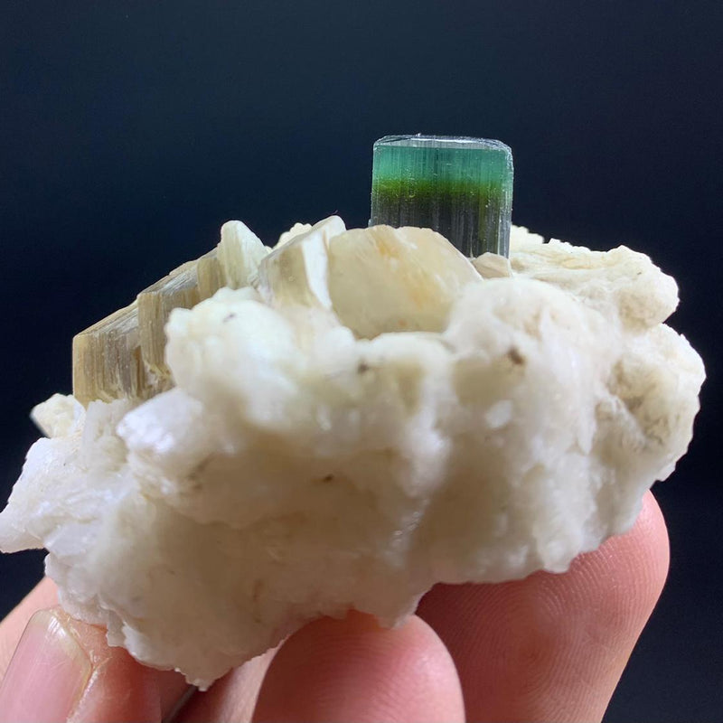 Greencap Tourmaline Specimen - 112g