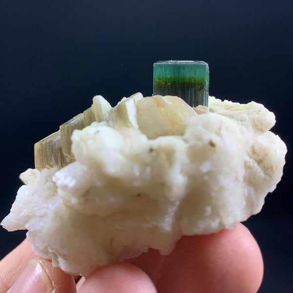 Greencap Tourmaline Specimen - 112g