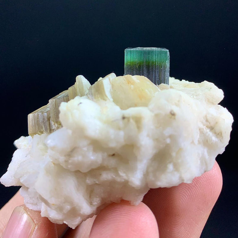 Greencap Tourmaline Specimen - 112g