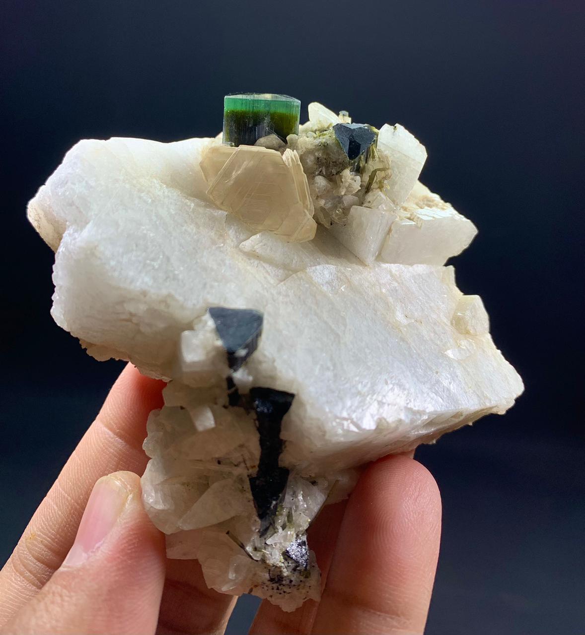 Green Cap Tourmaline Specimen - 197g