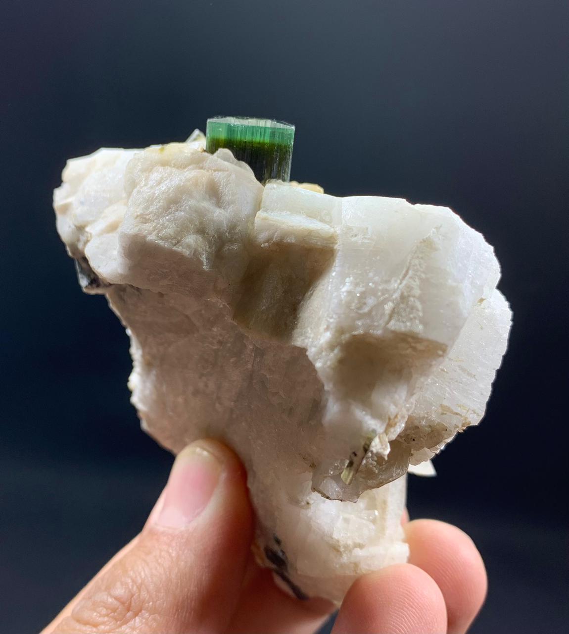 Green Cap Tourmaline Specimen - 197g