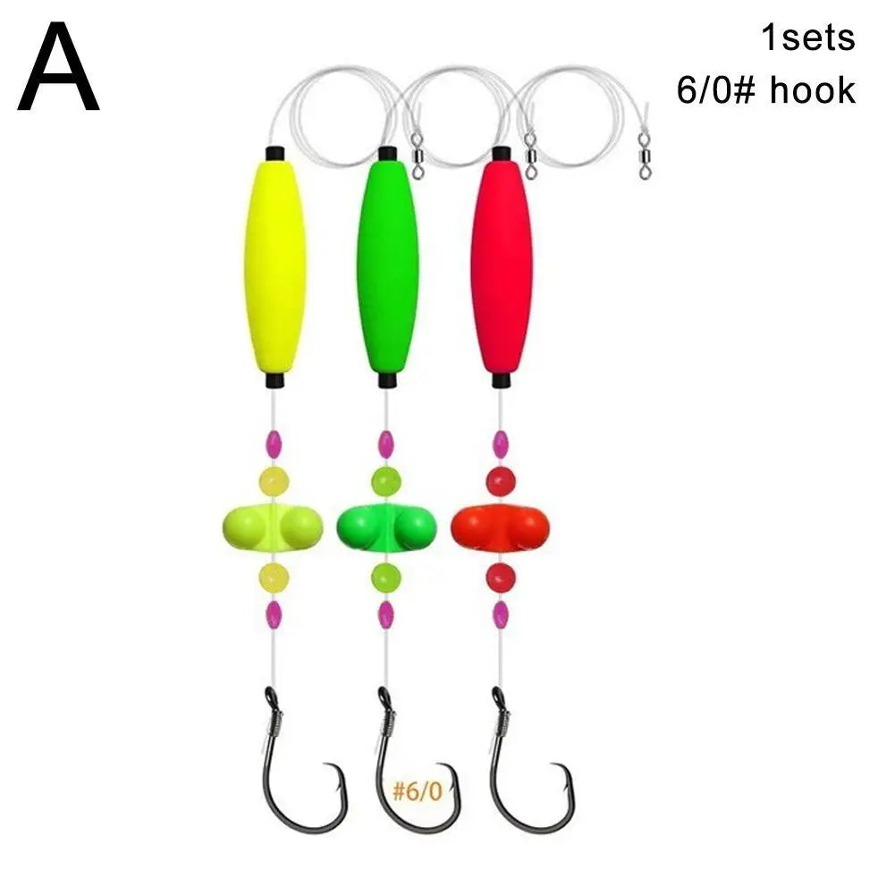 3pcs Catfish Rigs Catfish Float With Hook for Catfish Crappie Trout Fishing Tackle Accessories Equipment