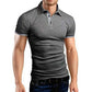 Men's Polo Shirt Short Sleeve Casual Slim Fit Color Blocking T-shirts England Style Streetwear Polos for Men's Fashion