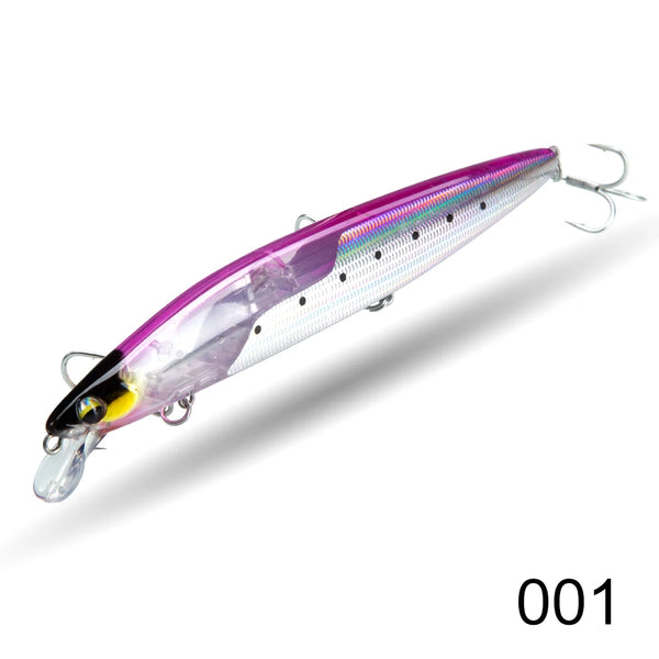 D1 Floating Minnow Fishing Lure 120mm20g/145mm27g Flash Flake Wobbler Baits Weight Slider System For Pike Bass Tackle