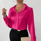 Women Long Sleeve Silk Shirt Female Fashion Turn Down Collar Button Blouse Women Elegant Satin Tops Office Lady Shirt