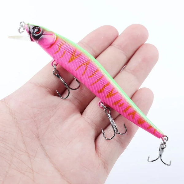 1 Pcs Fishing Lure 11.5cm/14g Minnow Crankbait Wobblers 3D Eyes Perch Artificial Bait Pike Carp Bait Swim Bait Fishing Pesca