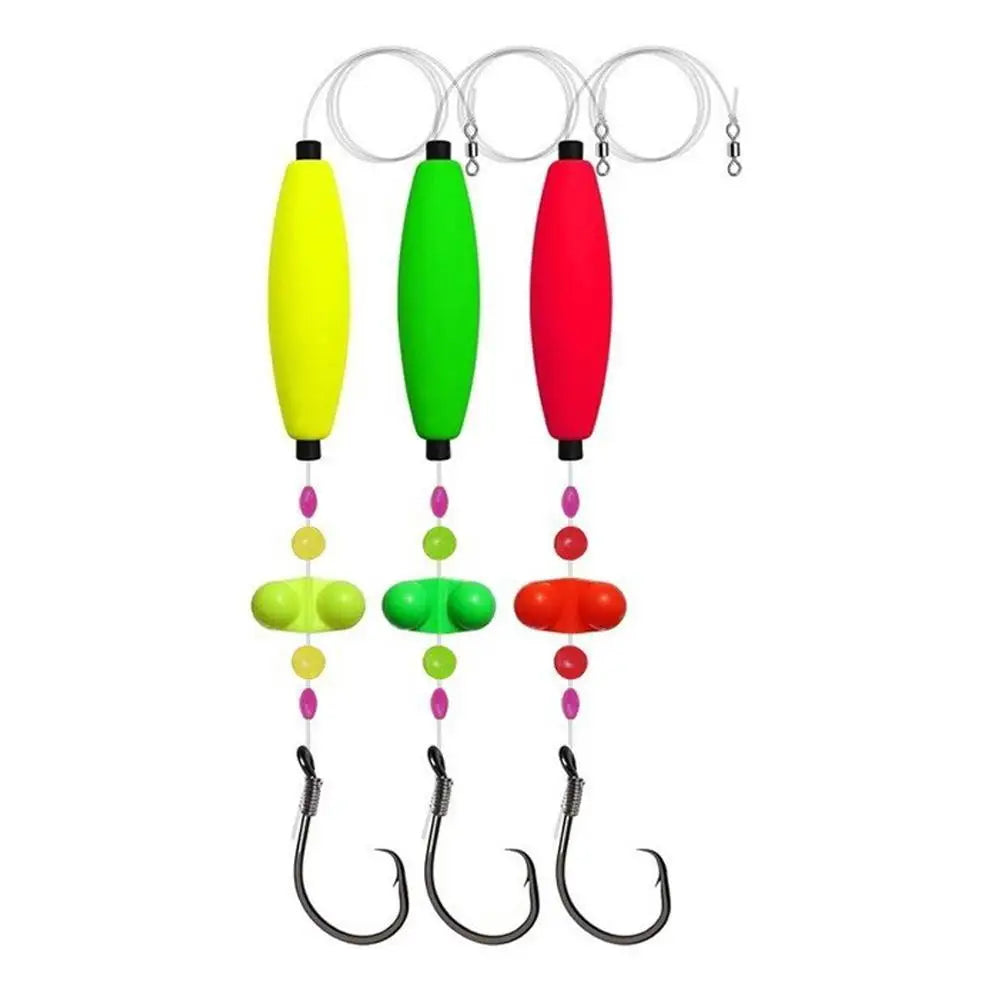 3pcs Catfish Rigs Catfish Float With Hook for Catfish Crappie Trout Fishing Tackle Accessories Equipment