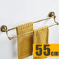DecorBites™ Brass Bathroom Hardware Set: Shelf, Toilet Brush Holder, Paper & Towel Holder