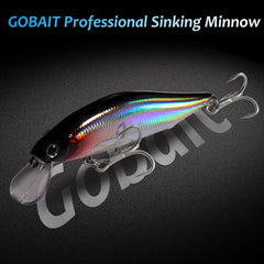 Sinking Minnow Lure 14g Long Shot Wobbler Magnetic Boost Swimbait Carp Fishing Tackle Hook Crankbait Jerkbait Silicone Bait