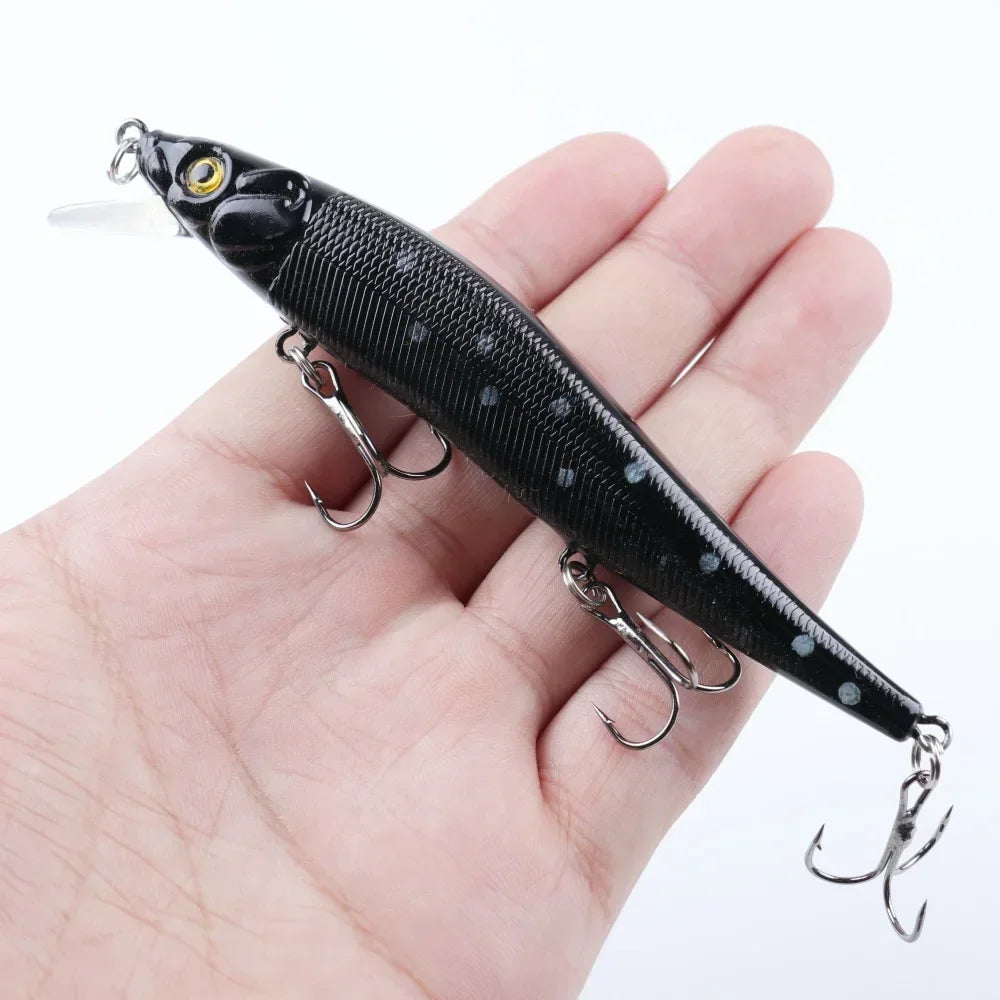 1 Pcs Fishing Lure 11.5cm/14g Minnow Crankbait Wobblers 3D Eyes Perch Artificial Bait Pike Carp Bait Swim Bait Fishing Pesca