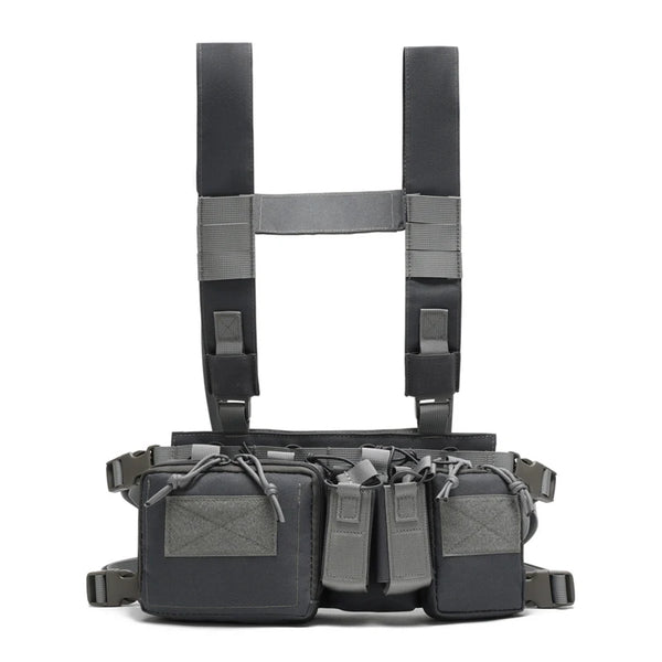 Tactical Vest CS Match Wargame Military Gear Pack Outdoor Camping Nylon Chest Rig Vest Fit Airsoft Hunting Apparel Accessories