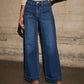 Women's New Europe and the United States High-Waisted Jeans Women's 2025 Spring Thin Wide-Leg Retro Temperament Straight Pants