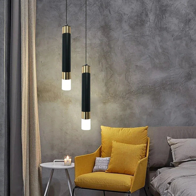 Delicate Minimalist Led Pendant Lights Hanglamp Drop Light for Restaurant Bar Kitchen Dining Room Staircase Chandelier Lamps