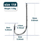 9KM Baitholder Fishing Hooks Sea Barbed Long Shank Beak Hook Live Bait Holder Fishing Worm Hooks Saltwater Accessories Tackle