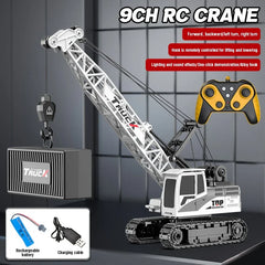 Big Rc Truck Alloy Crane 2.4G Remote Control Truck 9Ch 11Ch 13Ch 15Ch Spray Toy Radio Controlled Engineering Vehicle Excavator