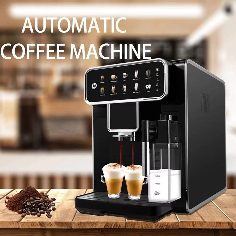 CAFOVO AE01 Fully Automatic Coffee Machine Bean to Cup One Touch Espresso Americano Maker with Milk Frother 1350W