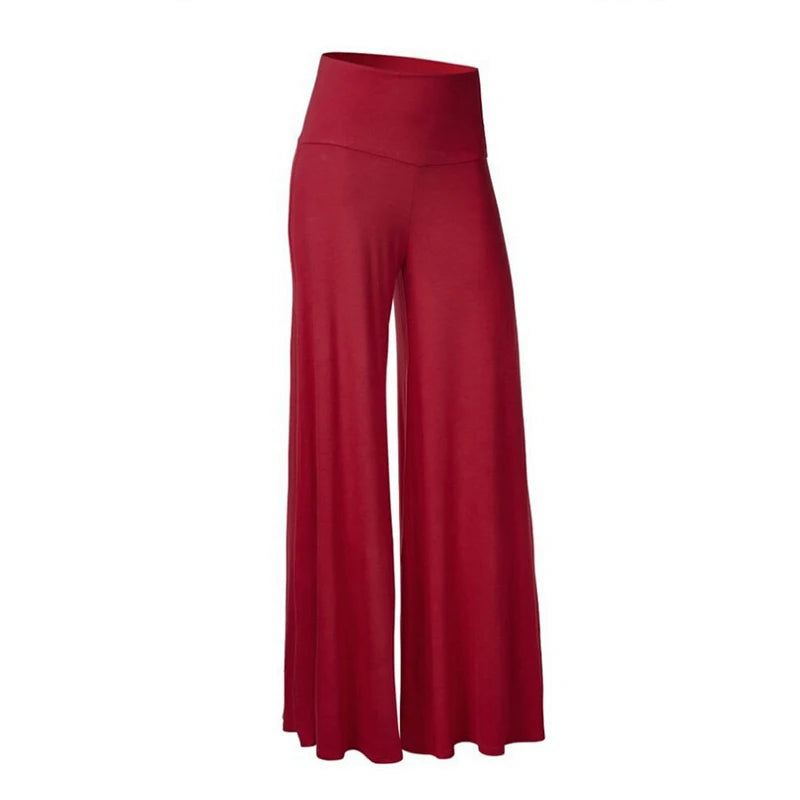 Women's Soft Wide Leg Pants Spring Summer Thin Stretch High Waist Palazzo Pants Korean Casual Pants Loose Oversize Floor Pants